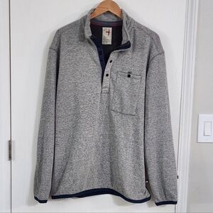 Relwen Rib Pile Quarter‎ Snap Zip Pullover